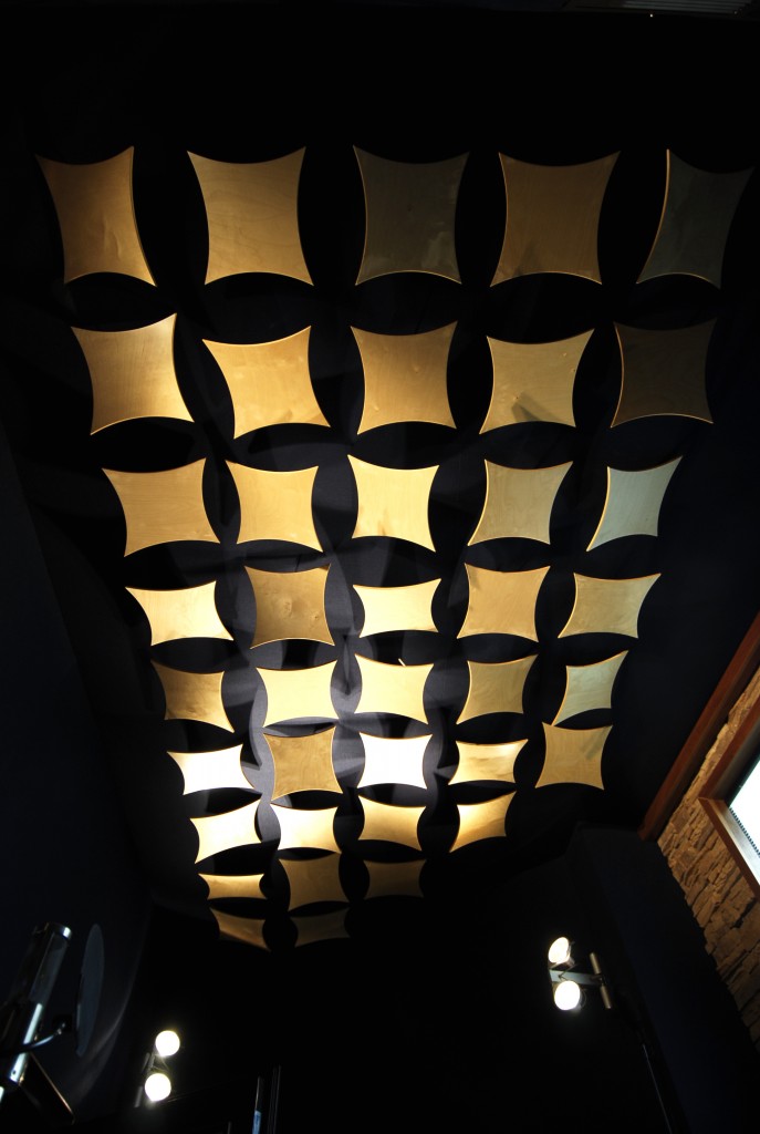 ceiling in the recording area